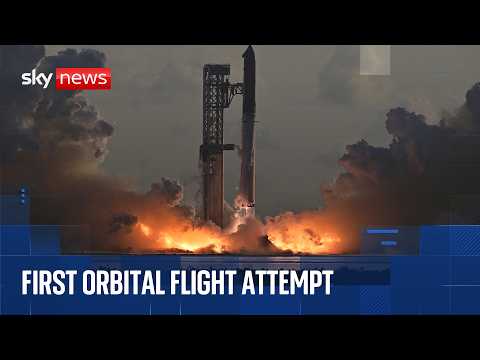 SpaceX launches super-size Starship for first ever orbital flight