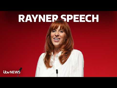 Angela Rayner: ‘It’s good to be back’ at the Labour Party conference as she gives speech