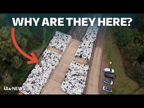 Drone pictures show yard filled with 2,000 fridges