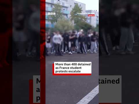 More than 400 detained as France student protests escalate. #BBCNews