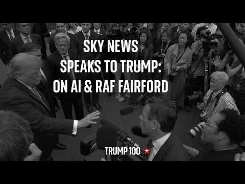 Sky News speaks to Trump at the White House – on AI, and RAF Fairford