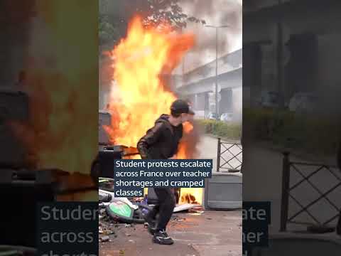 Student protests escalate across France over cramped classes and teacher shortages