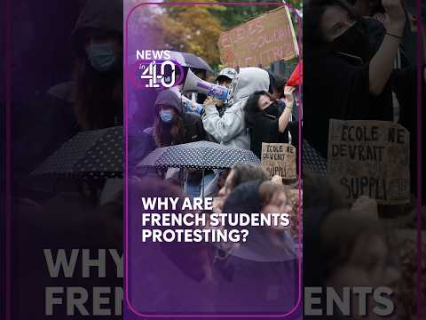 Why are students blockading schools around France?
