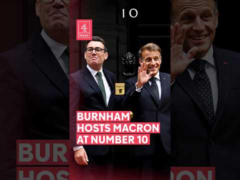 Burnham hosts Macron at Number 10