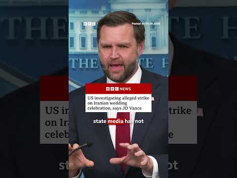 Vance says US is investigating alleged strike on Iranian wedding. #BBCNews