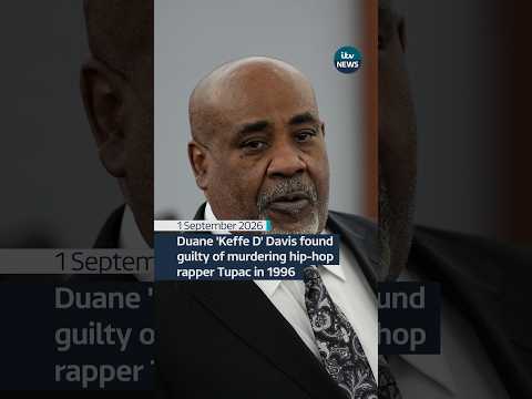 Duane ‘Keffe D’ Davis has been found guilty of the 1996 murder of American rapper Tupac Shakur