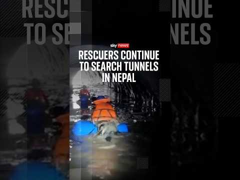 Rescuers search tunnels for Nepal flood survivors