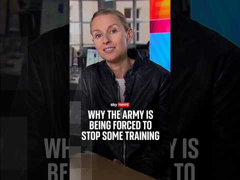Why the British army is being forced to stop some training