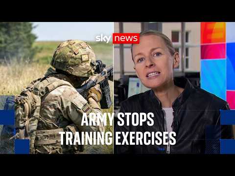 Army stops training exercises over lack of money