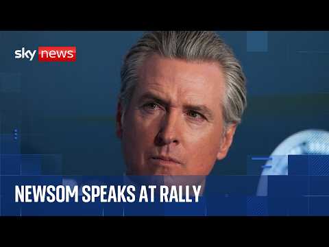 Gavin Newsom rallies for Democrats ahead of US midterms