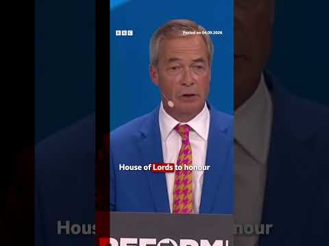If Reform gain power Nigel Farage said he will declare a national emergency. #BBCNews
