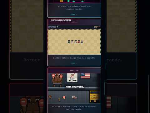 White House arcade games spark criticism