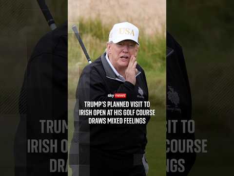 Trump’s planned visit to Irish Open at his golf course draws mixed feelings