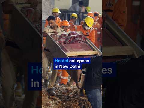 Building collapses near Delhi student hub | DW News