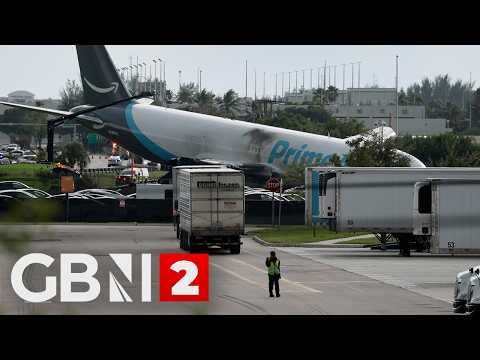 WATCH: Amazon Prime plane crashes at Miami Airport
