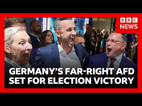 German far-right AfD party set for major victory in eastern state according to exit polls | BBC News