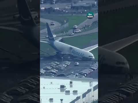 Investigators are trying to determine what caused an Amazon cargo plane to barrel off a runway