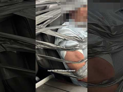 Disruptive passenger duct taped, zip tied during flight
