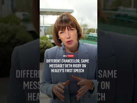 Different chancellor, same message? Beth Rigby on Healey’s first speech