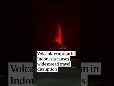 Volcanic eruption on Idonesia’s Anak Krakatau causes widespread disruption