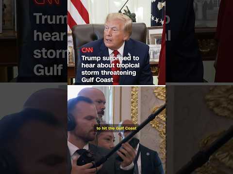 Trump surprised to hear about tropical storm threatening Gulf Coast