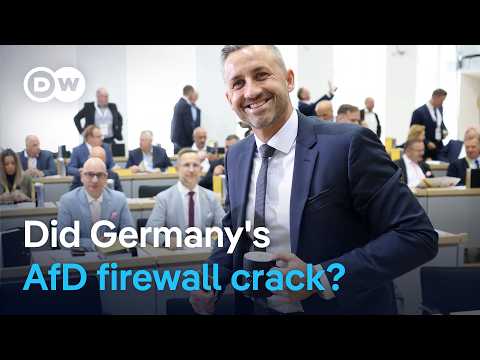 Germany’s conservatives face scrutiny after far-right AfD candidate wins top post | DW News