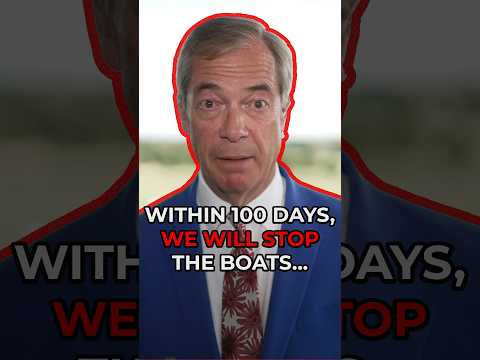 Farage PLEDGES to STOP THE BOATS within 100 DAYS!