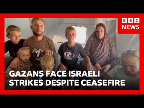 Gazans face Israeli strikes despite ceasefire as peace deal stalls | BBC News