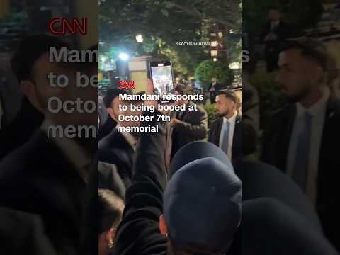 Mamdani responds to being booed at October 7th memorial