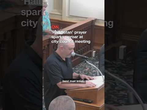 ‘Hail Satan’ prayer sparks uproar at city council meeting