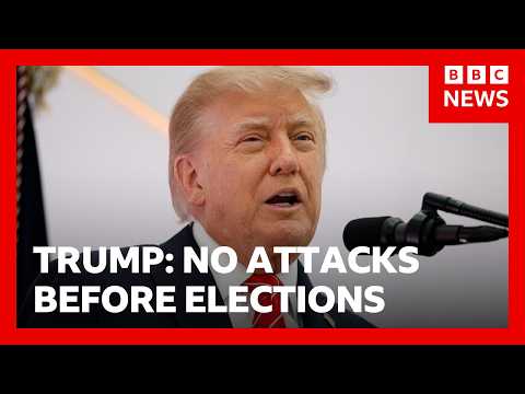President Trump says the US won’t attack Iran before crucial midterm elections | BBC News