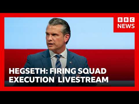 Firing squad execution will be livestreamed to the public, says US Defence Secretary | BBC News