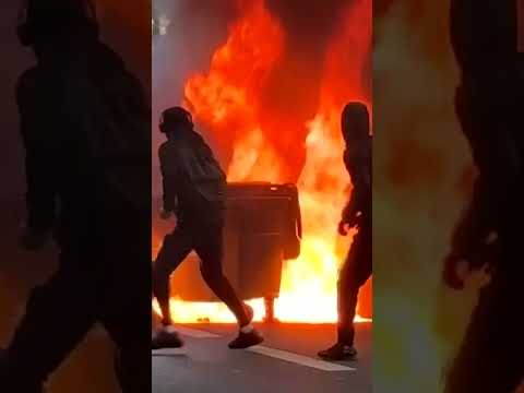 French student protests spread and turn violent