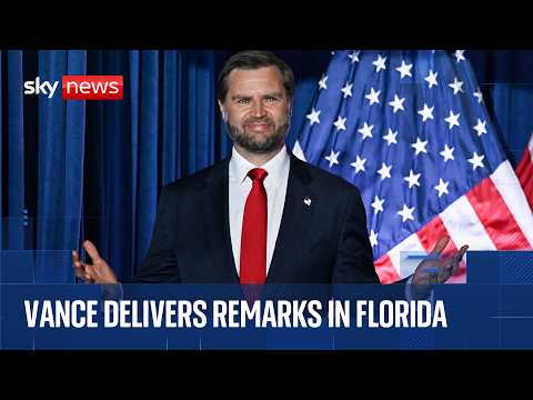 JD Vance speaks in Florida ahead of US midterms