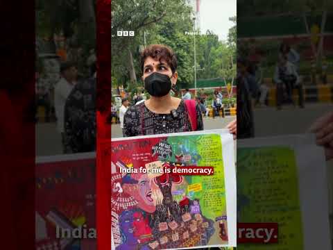 ‘Cockroach’ Protester detained in Delhi moments after BBC interview. #Delhi #India #BBCNews