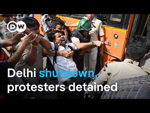 Indian authorities try to shut down a ‘Cockroach’ protest in Delhi | DW News