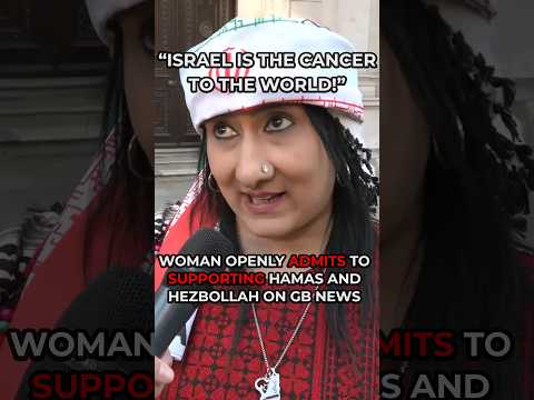 Woman ADMITS to SUPPORTING TERRORIST GROUPS in Palestine PROTEST