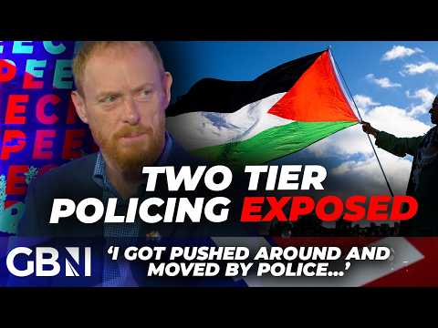 ‘I got PUSHED!’ Pro-Palestine two-tier policing EXPOSED at London march as Jews fight back