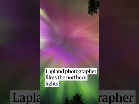 Northern lights filmed by Lapland photographer
