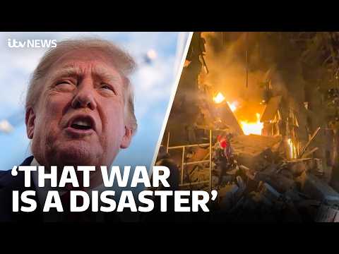 Trump demands Ukraine war ‘to be over with’ as multiple explosions hit residential areas in Kharkiv