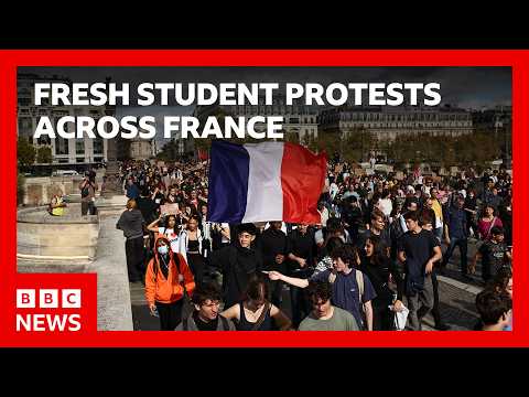 LIVE: France student protests continue | BBC News