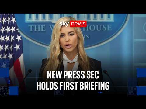 Trump’s new press secretary gives first White House briefing