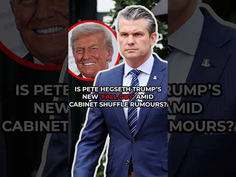 Is Pete Hegseth Trump’s ‘FALL GUY’ post election results?! 😳