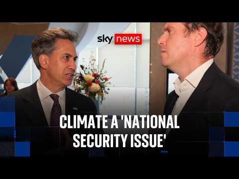 Foreign Secretary tells Sky News climate is a ‘national security issue’