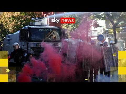 Violent protests flare up in Albania as students protest over education costs