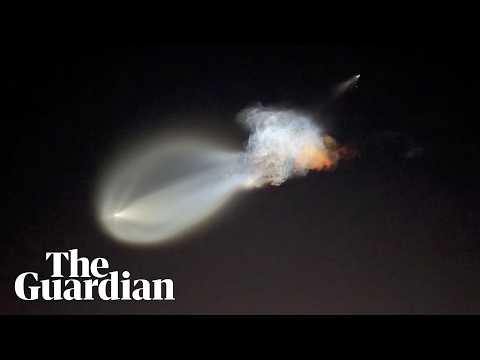 SpaceX rocket launch creates glowing ‘space jellyfish’ cloud