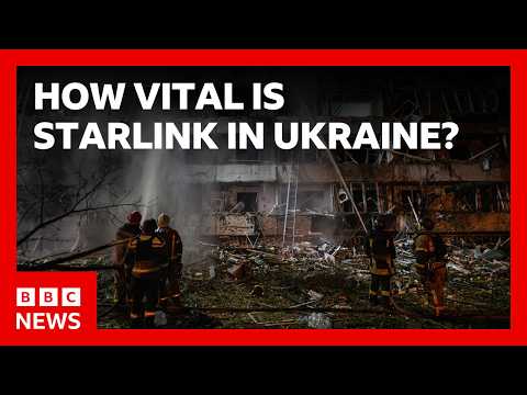 Why is Elon Musk’s Starlink internet so important on the battlefield in Ukraine? | BBC News