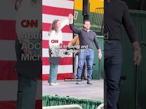 Abdul El-Sayed and AOC campaign in Michigan
