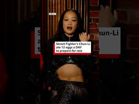 Street Fighter’s Chun-Li ate 12 eggs a DAY to prepare for role. #StreetFighter #ChunLi #BBCNews