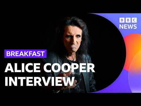 Alice Cooper says he’s ‘totally opposite’ to his on-stage persona | BBC News